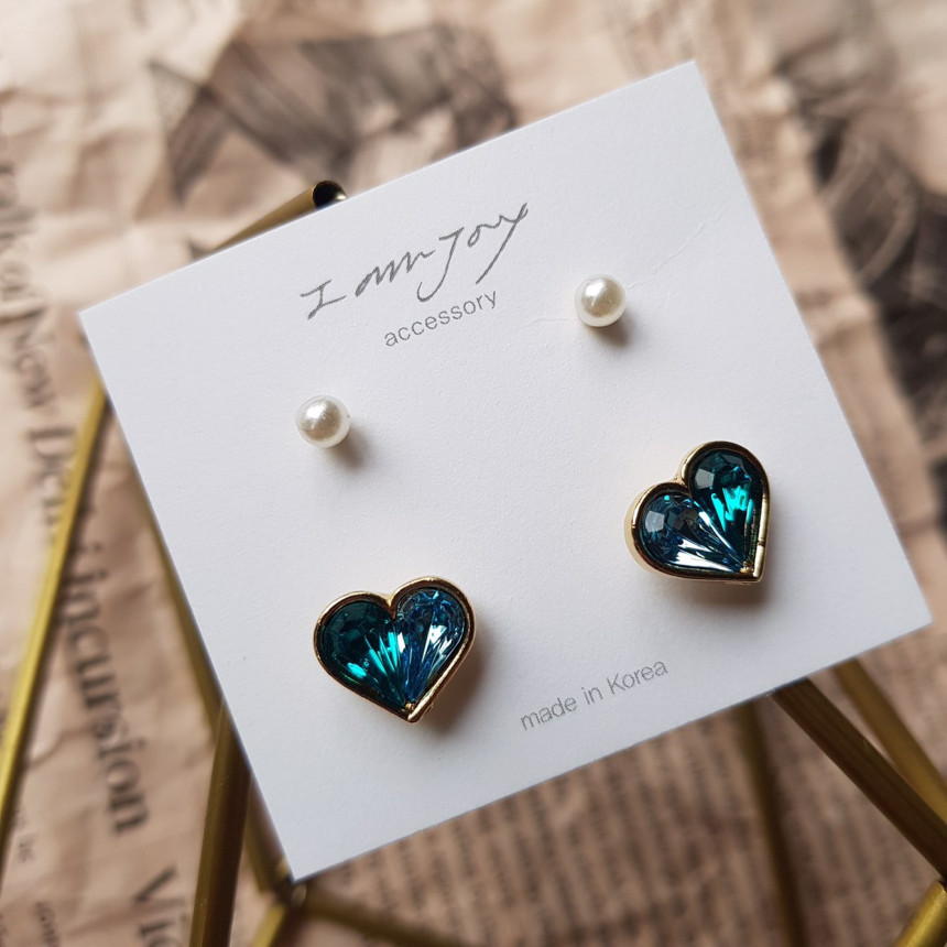 <b><p>Possible eaves Lo Prl Hrt 4 pce set rring</p></b><b><p>グィチ可能 ラブパールハート 4 ピース セット イヤリング 6色 可愛らしいコーディネ</p></b><br /><br /><p align='center'>