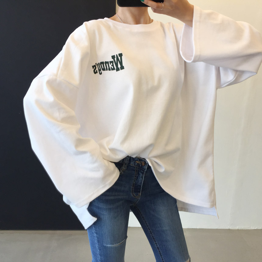 <b><p>Wendy Boxed T-shirt 4color Printing Roulette</p></b><b><p>ウェンディ ボックスTシャツ 4色 印刷 ルーズフィット チュリ 女性長袖 オ・バフェ</p></b><br /><br /><p align='center'>