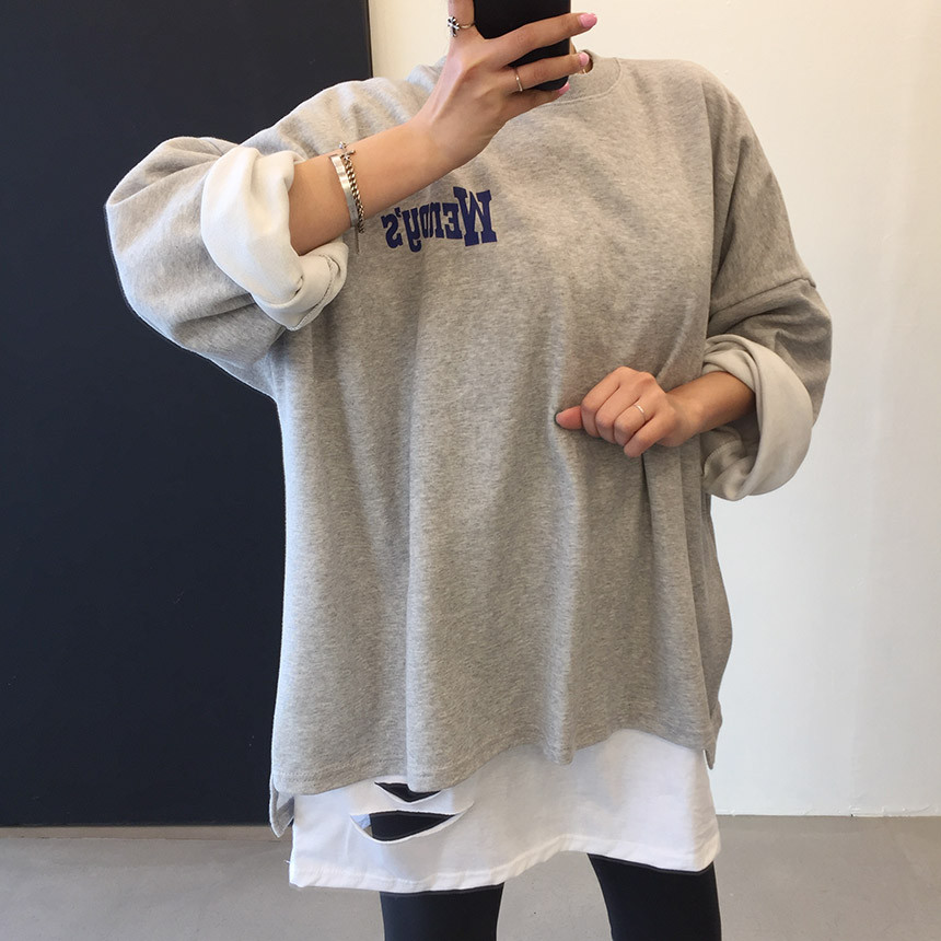 <b><p>Wendy Boxed T-shirt 4color Printing Roulette</p></b><b><p>ウェンディ ボックスTシャツ 4色 印刷 ルーズフィット チュリ 女性長袖 オ・バフェ</p></b><br /><br /><p align='center'>