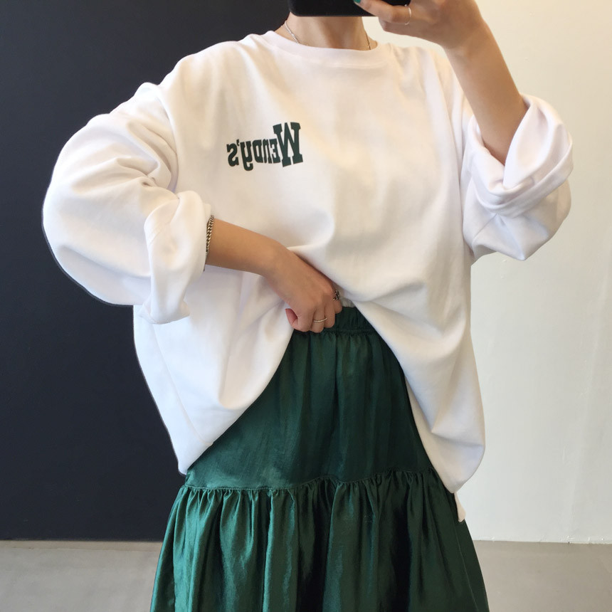 <b><p>Wendy Boxed T-shirt 4color Printing Roulette</p></b><b><p>ウェンディ ボックスTシャツ 4色 印刷 ルーズフィット チュリ 女性長袖 オ・バフェ</p></b><br /><br /><p align='center'>