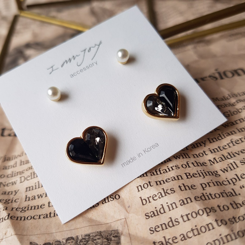 <b><p>Possible eaves Lo Prl Hrt 4 pce set rring</p></b><b><p>グィチ可能 ラブパールハート 4 ピース セット イヤリング 6色 可愛らしいコーディネ</p></b><br /><br /><p align='center'>