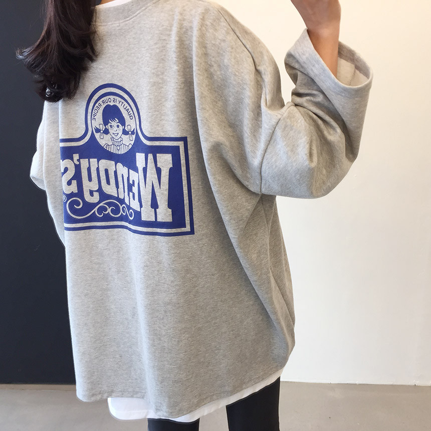 <b><p>Wendy Boxed T-shirt 4color Printing Roulette</p></b><b><p>ウェンディ ボックスTシャツ 4色 印刷 ルーズフィット チュリ 女性長袖 オ・バフェ</p></b><br /><br /><p align='center'>