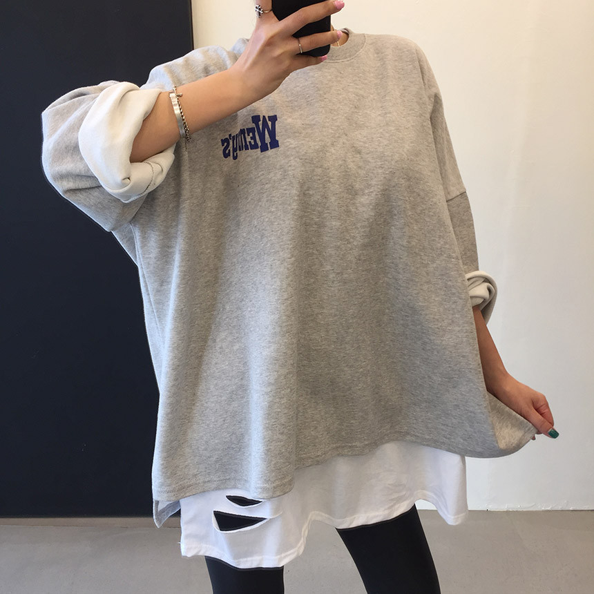 <b><p>Wendy Boxed T-shirt 4color Printing Roulette</p></b><b><p>ウェンディ ボックスTシャツ 4色 印刷 ルーズフィット チュリ 女性長袖 オ・バフェ</p></b><br /><br /><p align='center'>