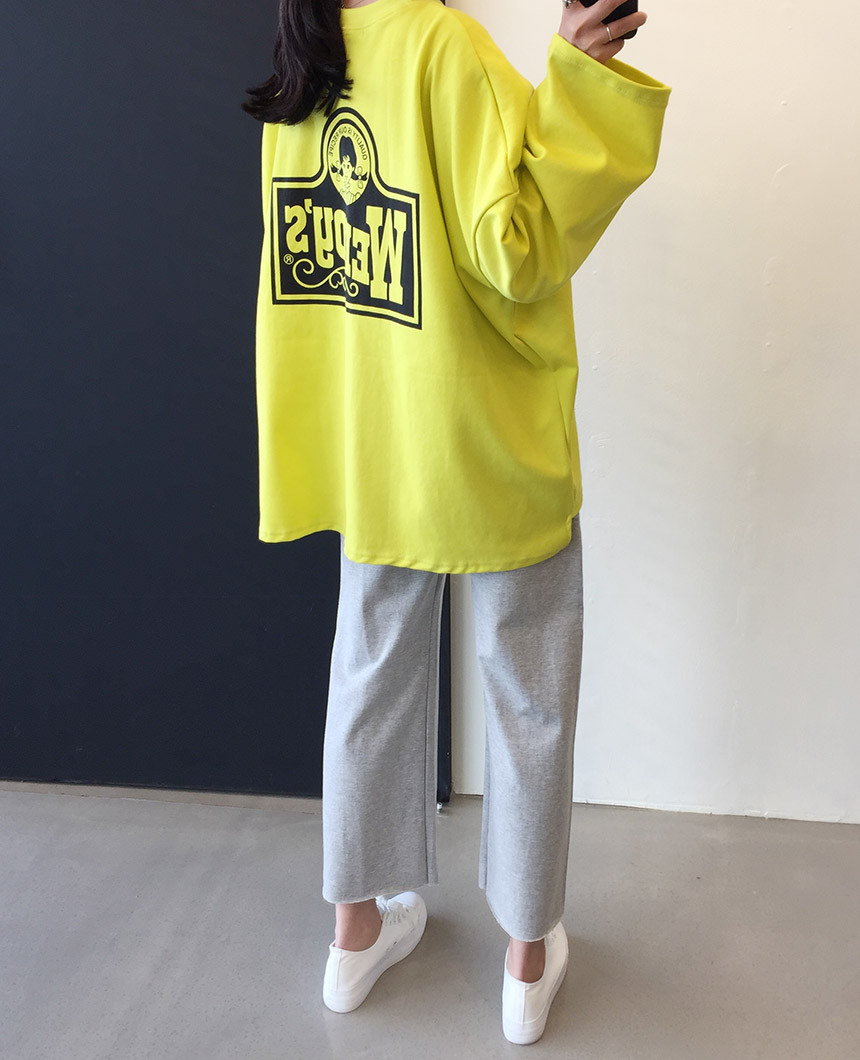 <b><p>Wendy Boxed T-shirt 4color Printing Roulette</p></b><b><p>ウェンディ ボックスTシャツ 4色 印刷 ルーズフィット チュリ 女性長袖 オ・バフェ</p></b><br /><br /><p align='center'>