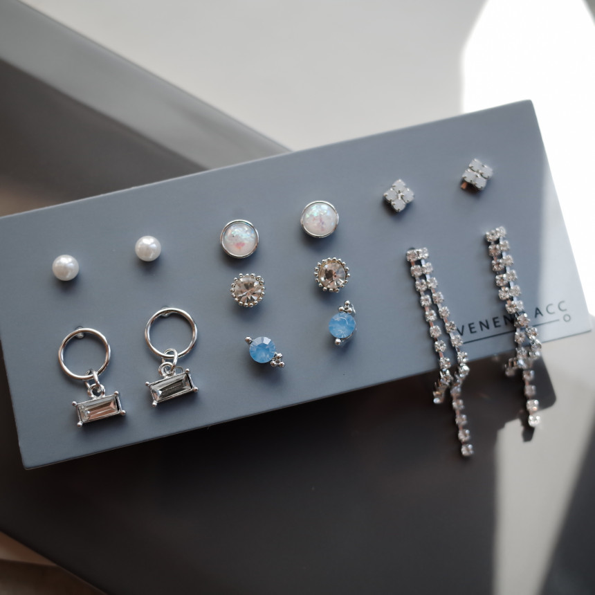 <b><p>NO.84 Throbbing Stall SET Earrs ylish Chic</p></b><b><p>NO.84 ドキドキときめき 失速SETイヤリング スタイリッシュな シックな ユニーデザイン</p></b><br /><br /><p align='center'>