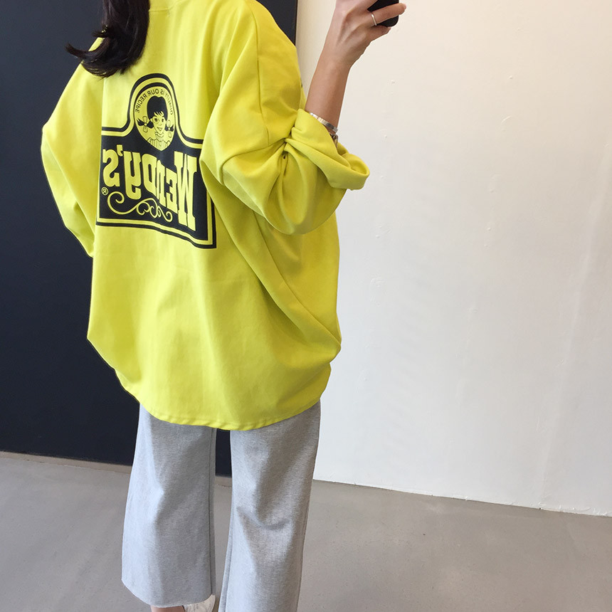 <b><p>Wendy Boxed T-shirt 4color Printing Roulette</p></b><b><p>ウェンディ ボックスTシャツ 4色 印刷 ルーズフィット チュリ 女性長袖 オ・バフェ</p></b><br /><br /><p align='center'>