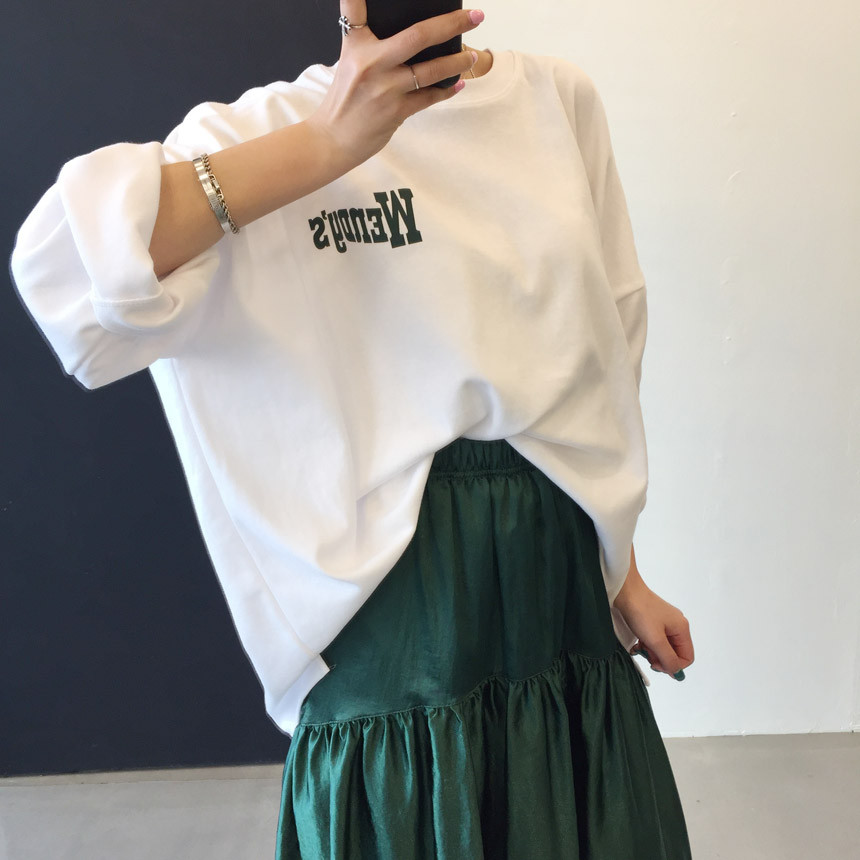 <b><p>Wendy Boxed T-shirt 4color Printing Roulette</p></b><b><p>ウェンディ ボックスTシャツ 4色 印刷 ルーズフィット チュリ 女性長袖 オ・バフェ</p></b><br /><br /><p align='center'>