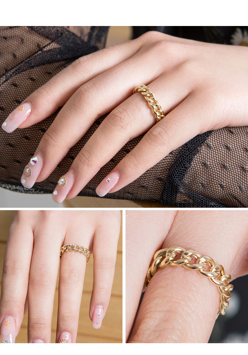 <b><p>14K Hollow curve Layered Chain rg 2 usehds</p></b><b><p>14K 中空カーブ 重ね着 チェーンリング 2宗宅1 準ジュエリー トレンド 女性</p></b><br /><br /><p align='center'>