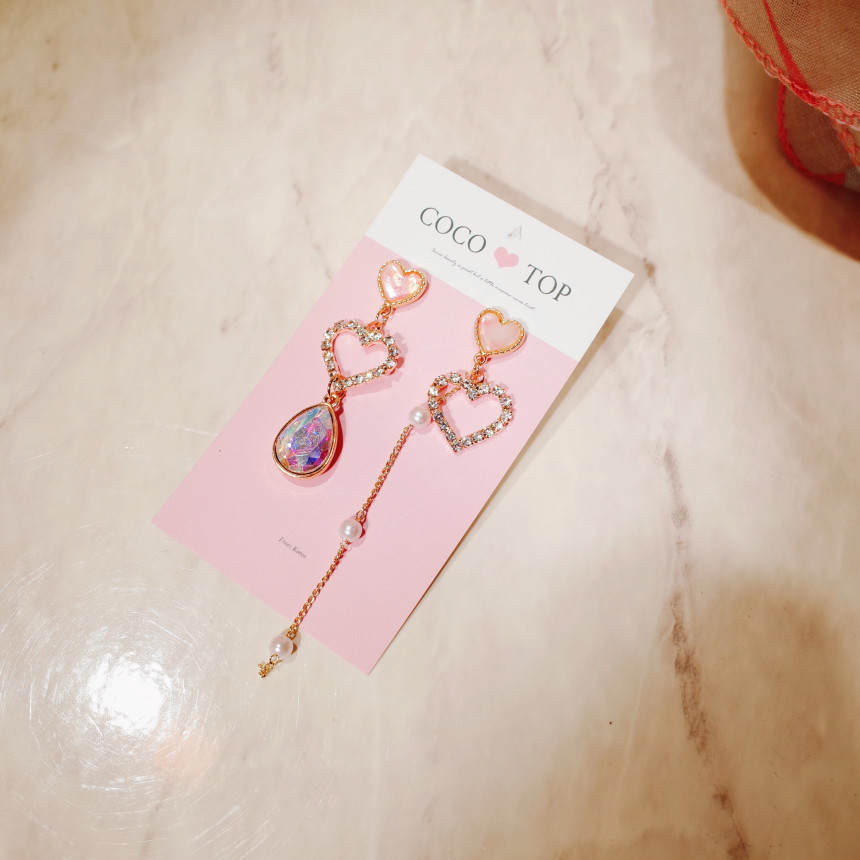 <b><p>cloud water drop heart ring</p></b><b><p>雲 水滴 ハート ドロップ イヤリング</p></b><br /><br /><p align='center'>