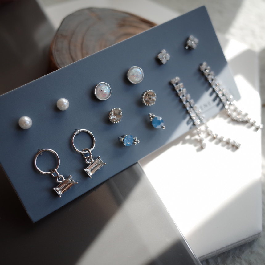 <b><p>NO.84 Throbbing Stall SET Earrs ylish Chic</p></b><b><p>NO.84 ドキドキときめき 失速SETイヤリング スタイリッシュな シックな ユニーデザイン</p></b><br /><br /><p align='center'>