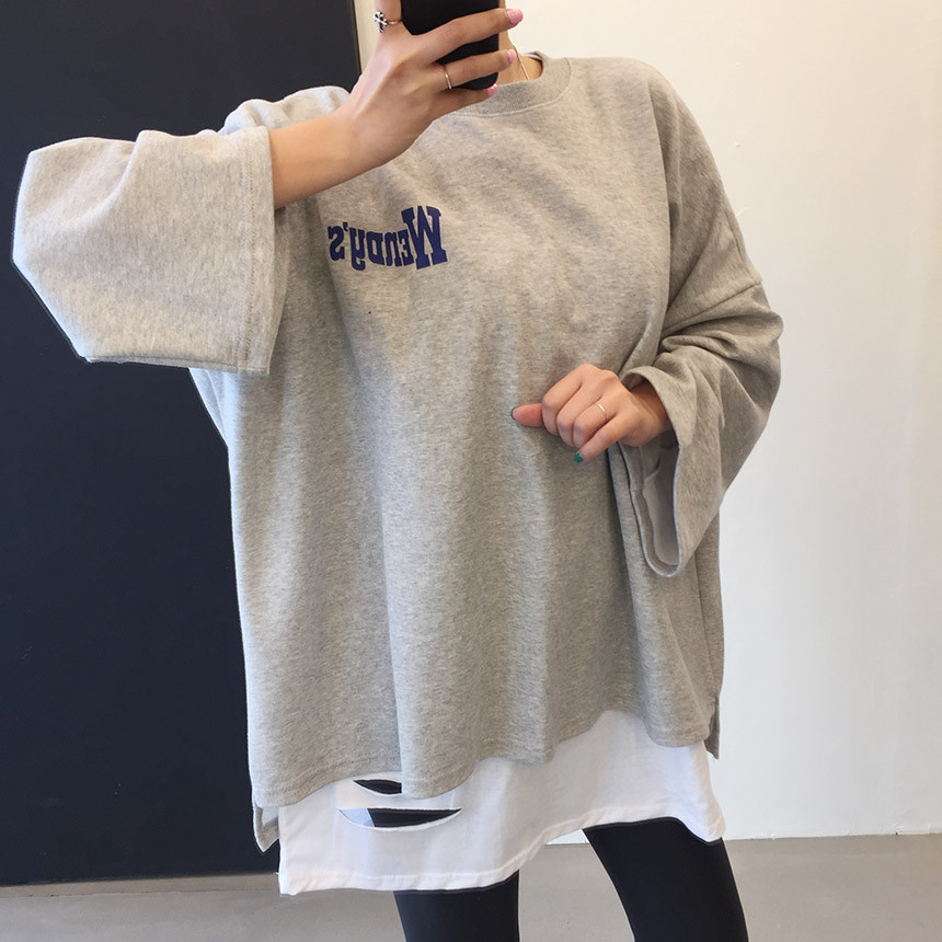 <b><p>Wendy Boxed T-shirt 4color Printing Roulette</p></b><b><p>ウェンディ ボックスTシャツ 4色 印刷 ルーズフィット チュリ 女性長袖 オ・バフェ</p></b><br /><br /><p align='center'>