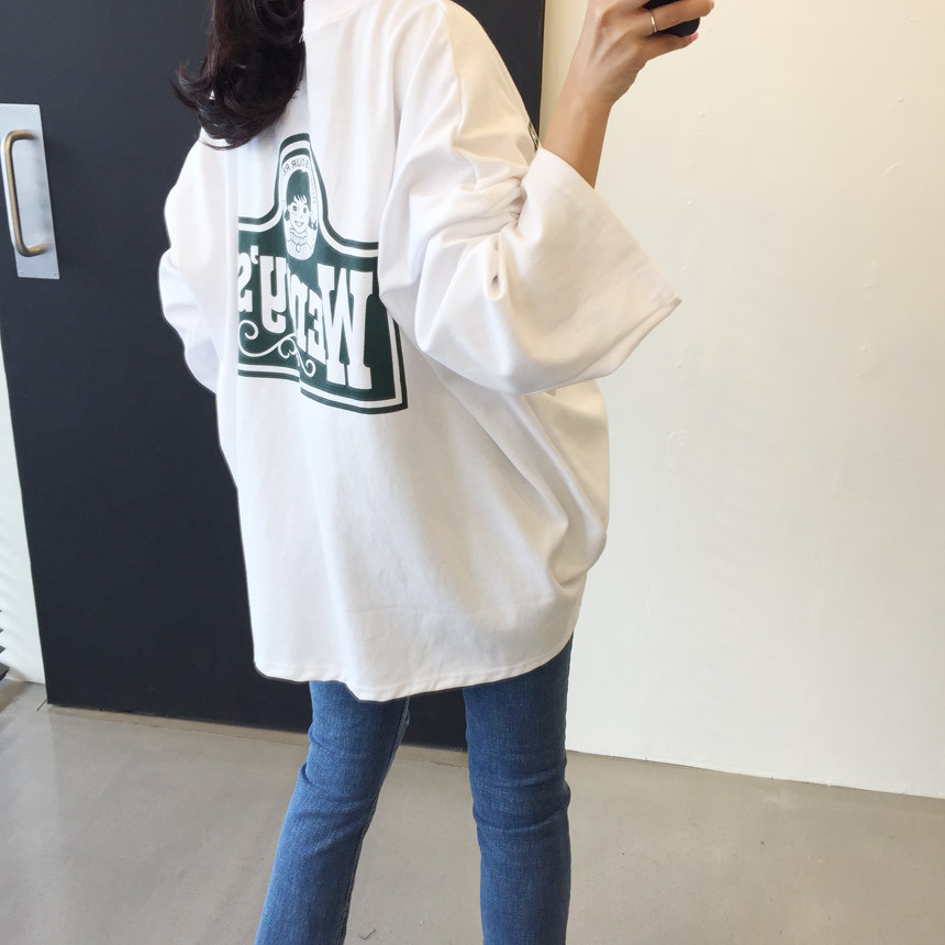 <b><p>Wendy Boxed T-shirt 4color Printing Roulette</p></b><b><p>ウェンディ ボックスTシャツ 4色 印刷 ルーズフィット チュリ 女性長袖 オ・バフェ</p></b><br /><br /><p align='center'>