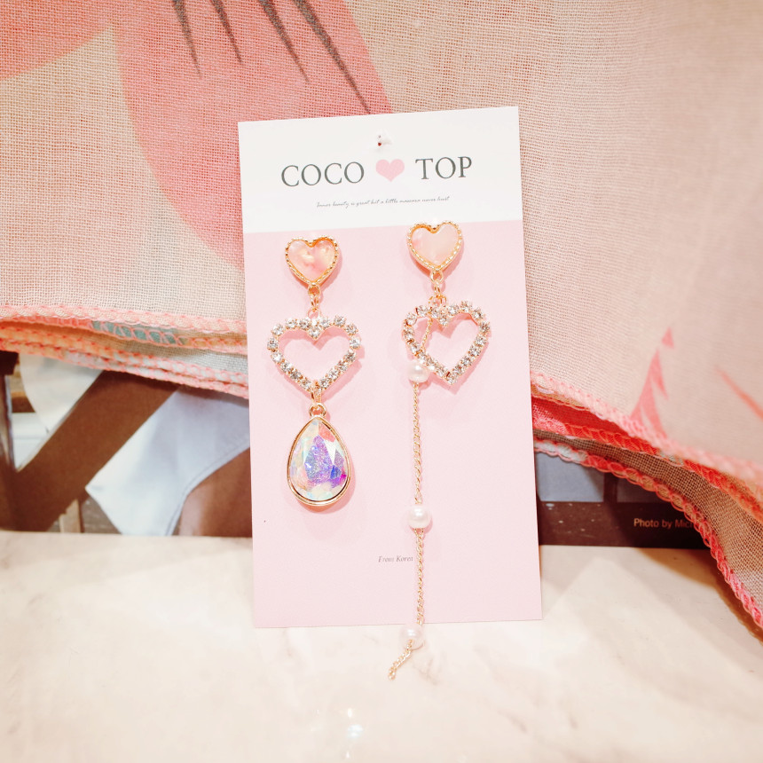 <b><p>cloud water drop heart ring</p></b><b><p>雲 水滴 ハート ドロップ イヤリング</p></b><br /><br /><p align='center'>