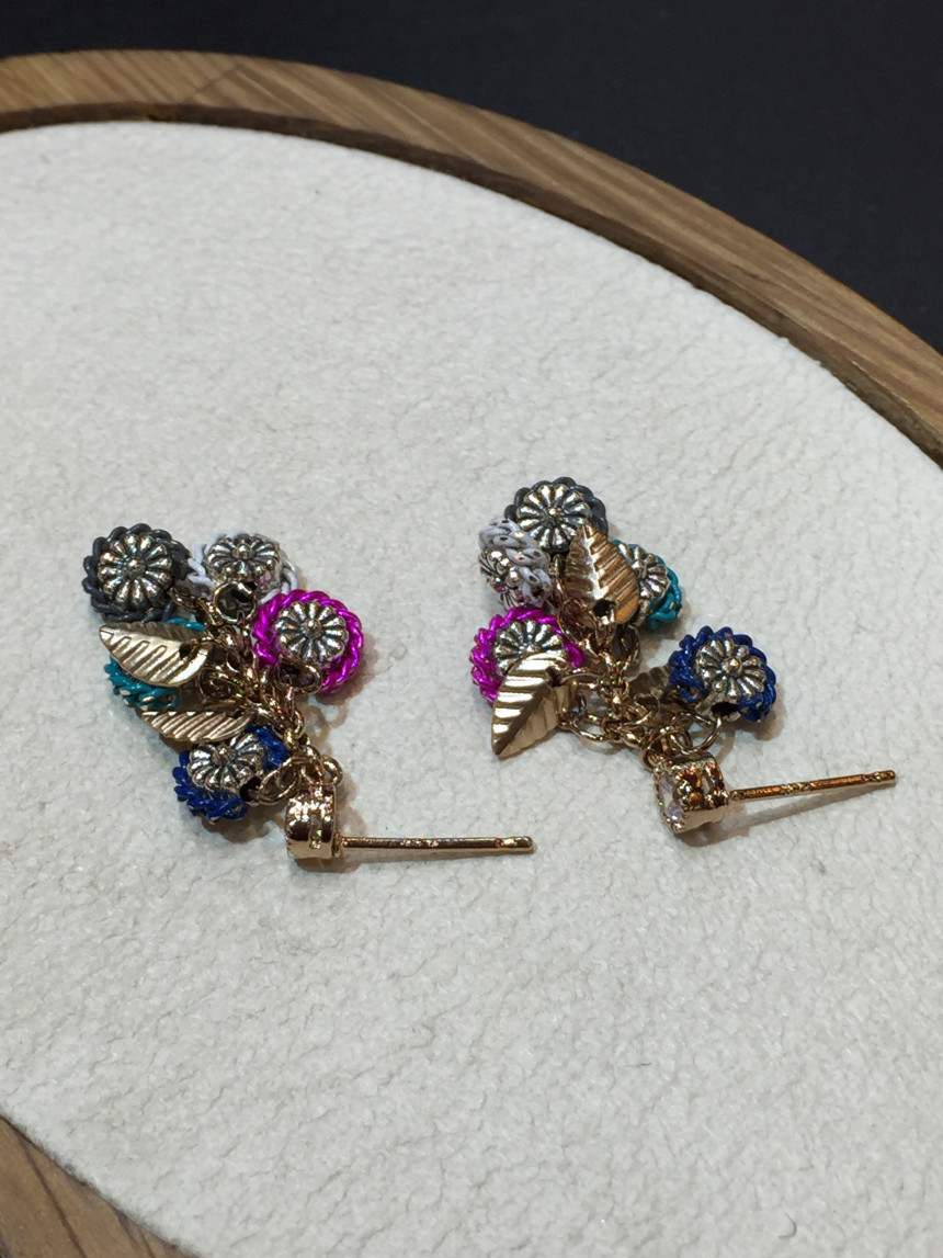 <b><p>Handmade Colorful Fruit earring</p></b><b><p>手作り カラフルな 実 イヤリング</p></b><br /><br /><p align='center'>