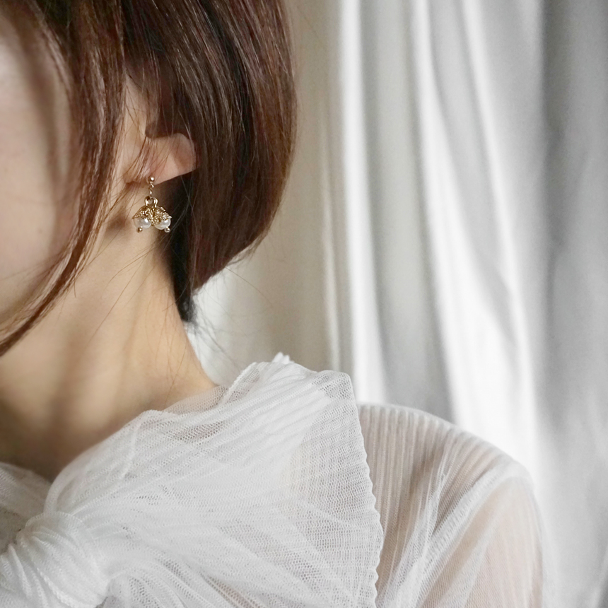 <b><p>1+1 Pearl Drop ring collection set Anque</p></b><b><p>1 + 真珠 ドロップ イヤリング コレクション セット アンティーク オンバル</p></b><br /><br /><p align='center'>