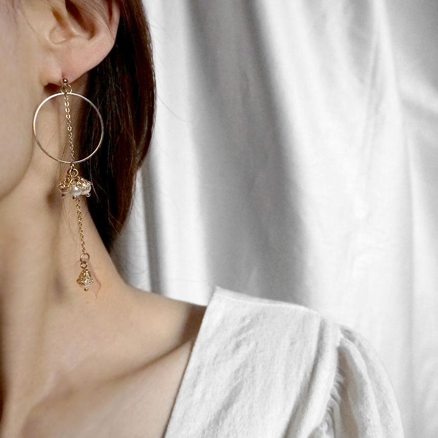 <b><p>1+1 Pearl Drop ring collection set Anque</p></b><b><p>1 + 真珠 ドロップ イヤリング コレクション セット アンティーク オンバル</p></b><br /><br /><p align='center'>