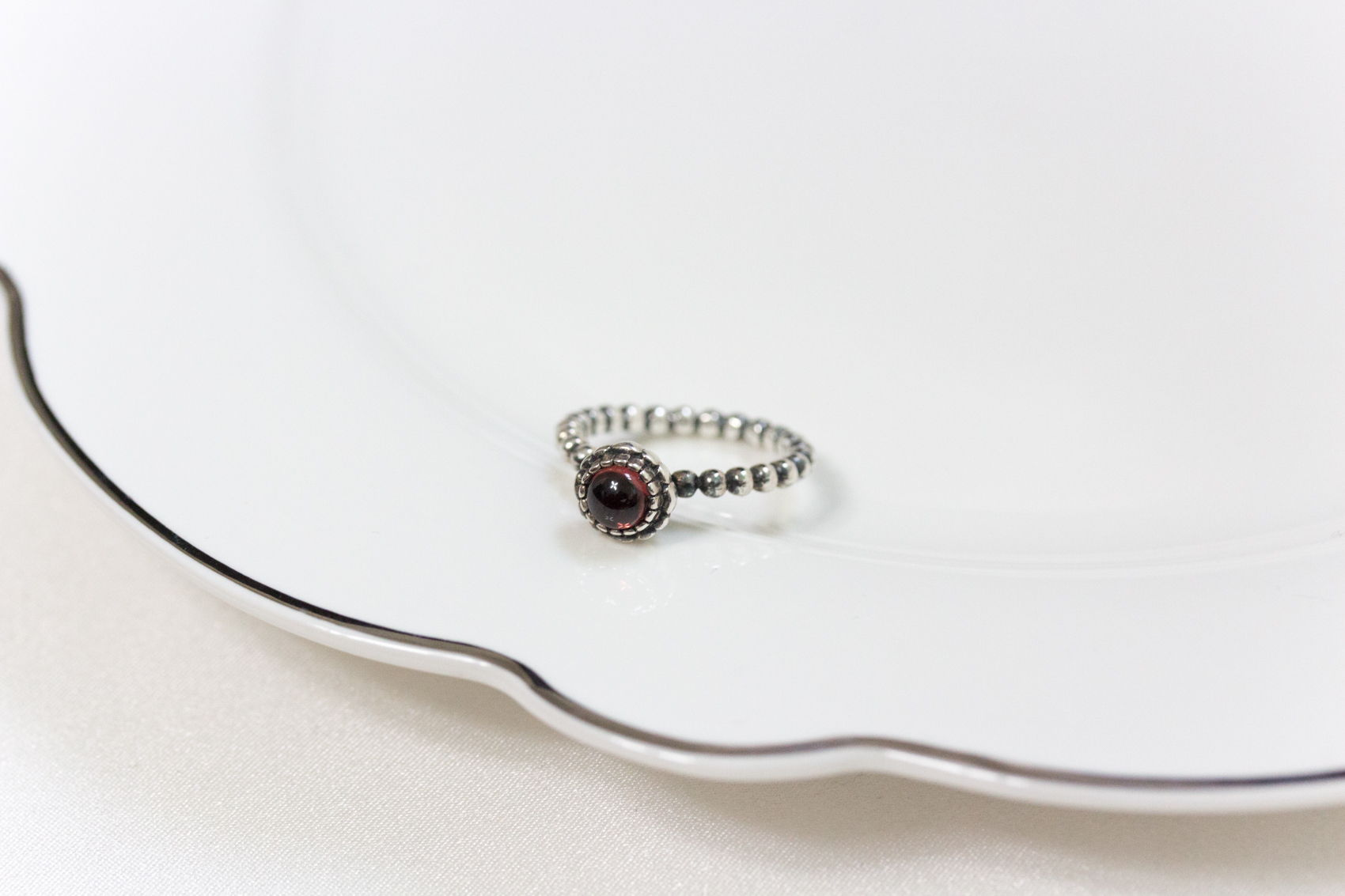 <b><p>January Birthstone Ring Gt gt Silver 925</p></b><b><p>1月に 誕生石リング ガーネット シルバー925 パンドラスタイル サイズ 層 友情</p></b><br /><br /><p align='center'>