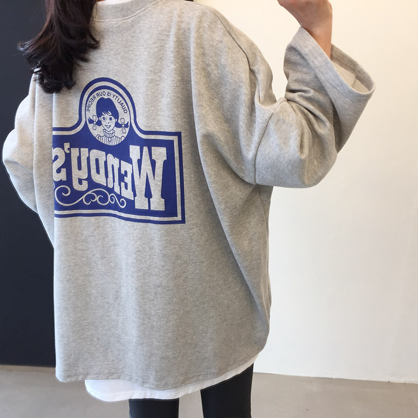 <b><p>Wendy Boxed T-shirt 4color Printing Roulette</p></b><b><p>ウェンディ ボックスTシャツ 4色 印刷 ルーズフィット チュリ 女性長袖 オ・バフェ</p></b><br /><br /><p align='center'>