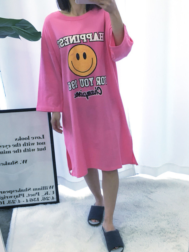 <b><p>pajamas one piece Homeware smile Fa</p></b><b><p>パジャマ ワンピース ホームウェア スマイル 純綿</p></b><br /><br /><p align='center'>