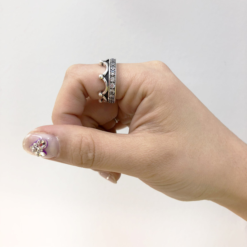 <b><p>Silver 925 Crown King Baby Layed Pot</p></b><b><p>シルバー925 クラウン キングベビーリング 重ね着 ポイント</p></b><br /><br /><p align='center'>