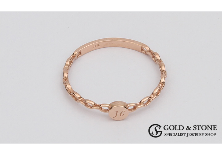 <b><p>14K initial friendship rg Rose Gold pk Ace</p></b><b><p>14K イニシャル 友情 リング ローズゴールド ピンク エキ</p></b><br /><br /><p align='center'>