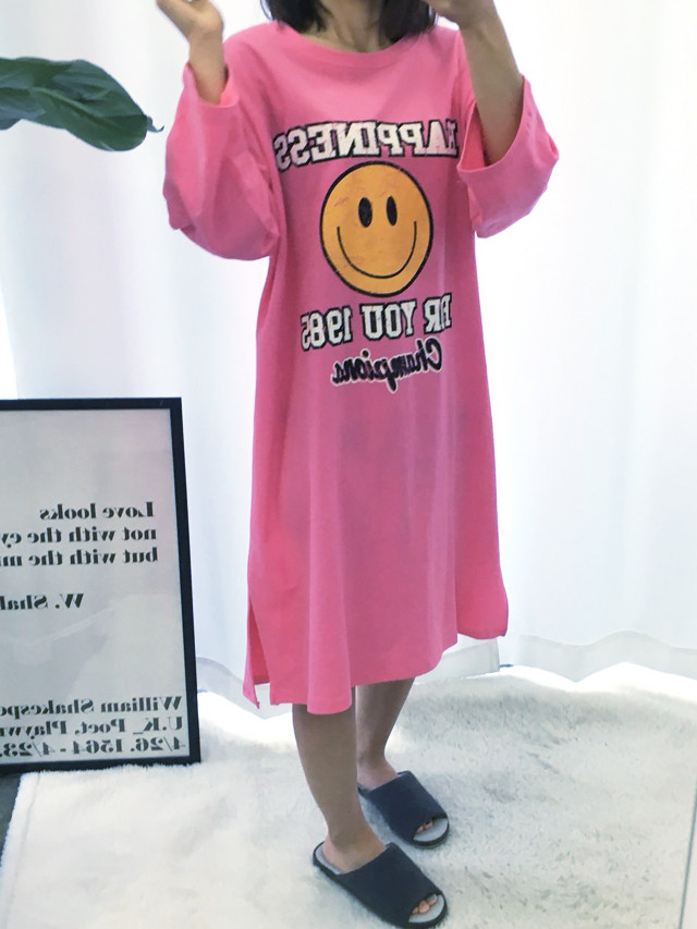 <b><p>pajamas one piece Homeware smile Fa</p></b><b><p>パジャマ ワンピース ホームウェア スマイル 純綿</p></b><br /><br /><p align='center'>