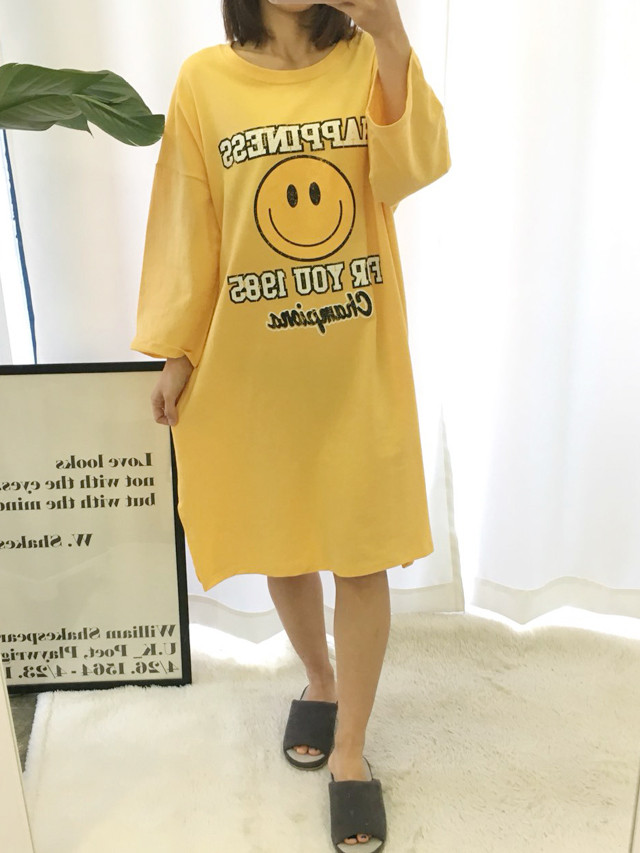 <b><p>pajamas one piece Homeware smile Fa</p></b><b><p>パジャマ ワンピース ホームウェア スマイル 純綿</p></b><br /><br /><p align='center'>