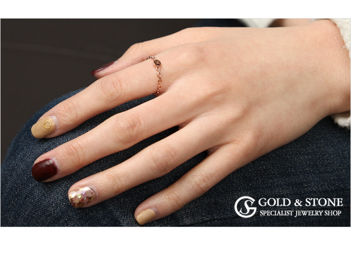 <b><p>14K initial friendship rg Rose Gold pk Ace</p></b><b><p>14K イニシャル 友情 リング ローズゴールド ピンク エキ</p></b><br /><br /><p align='center'>