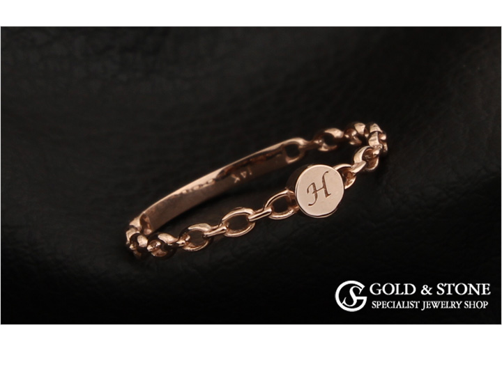 <b><p>14K initial friendship rg Rose Gold pk Ace</p></b><b><p>14K イニシャル 友情 リング ローズゴールド ピンク エキ</p></b><br /><br /><p align='center'>