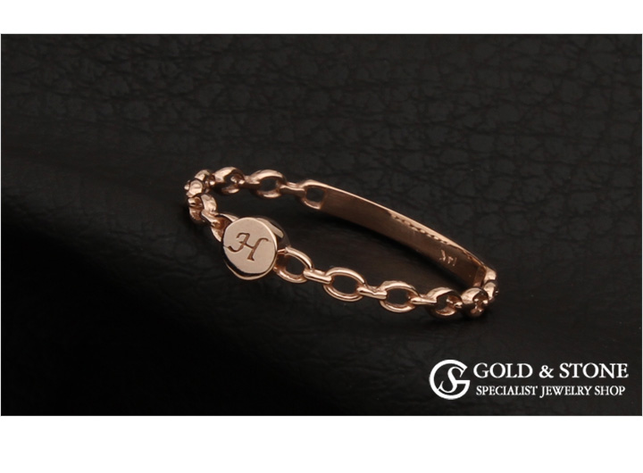 <b><p>14K initial friendship rg Rose Gold pk Ace</p></b><b><p>14K イニシャル 友情 リング ローズゴールド ピンク エキ</p></b><br /><br /><p align='center'>