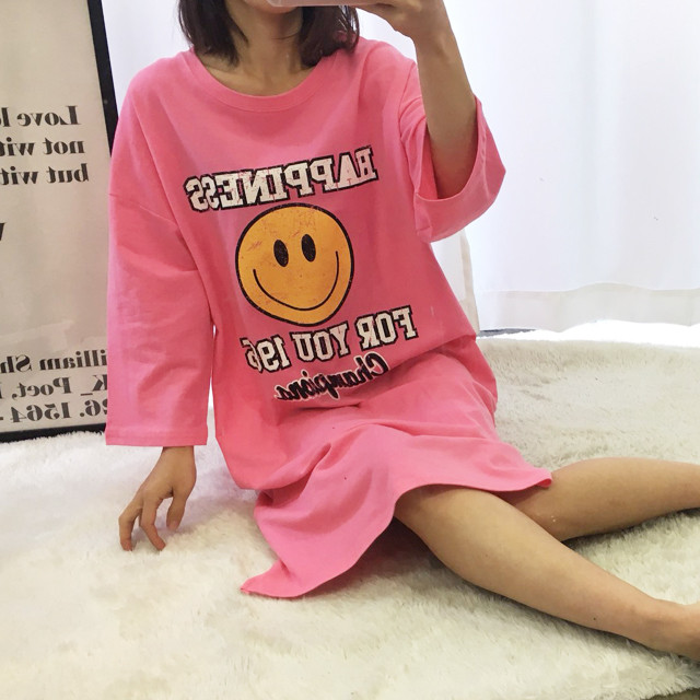 <b><p>pajamas one piece Homeware smile Fa</p></b><b><p>パジャマ ワンピース ホームウェア スマイル 純綿</p></b><br /><br /><p align='center'>