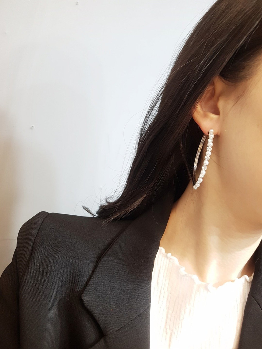 <b><p>Pearl Cubic Ring rs New semester coordation</p></b><b><p>真珠 キュービック リングピアス 新学期コーディネート トル さわやかな 高クオリティ</p></b><br /><br /><p align='center'>