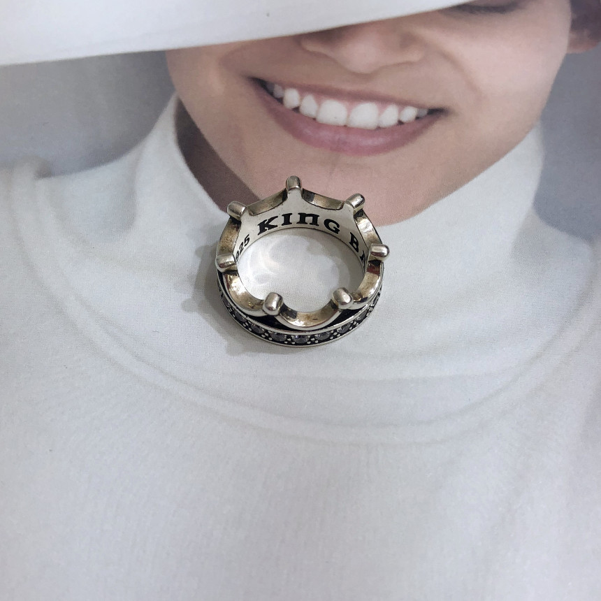 <b><p>Silver 925 Crown King Baby Layed Pot</p></b><b><p>シルバー925 クラウン キングベビーリング 重ね着 ポイント</p></b><br /><br /><p align='center'>