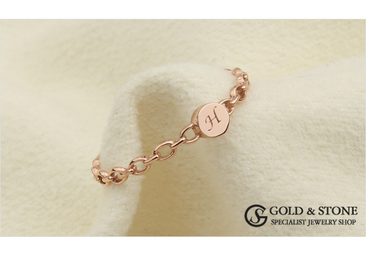 <b><p>14K initial friendship rg Rose Gold pk Ace</p></b><b><p>14K イニシャル 友情 リング ローズゴールド ピンク エキ</p></b><br /><br /><p align='center'>