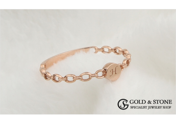 <b><p>14K initial friendship rg Rose Gold pk Ace</p></b><b><p>14K イニシャル 友情 リング ローズゴールド ピンク エキ</p></b><br /><br /><p align='center'>