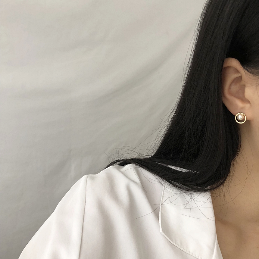 <b><p>Ear possible ily Sver fing Pel Sticky Ofce</p></b><b><p>グィチ 可能 デイリー ウンチム 真珠 ぴったりつく イヤリング 会社員 シンプル</p></b><br /><br /><p align='center'>