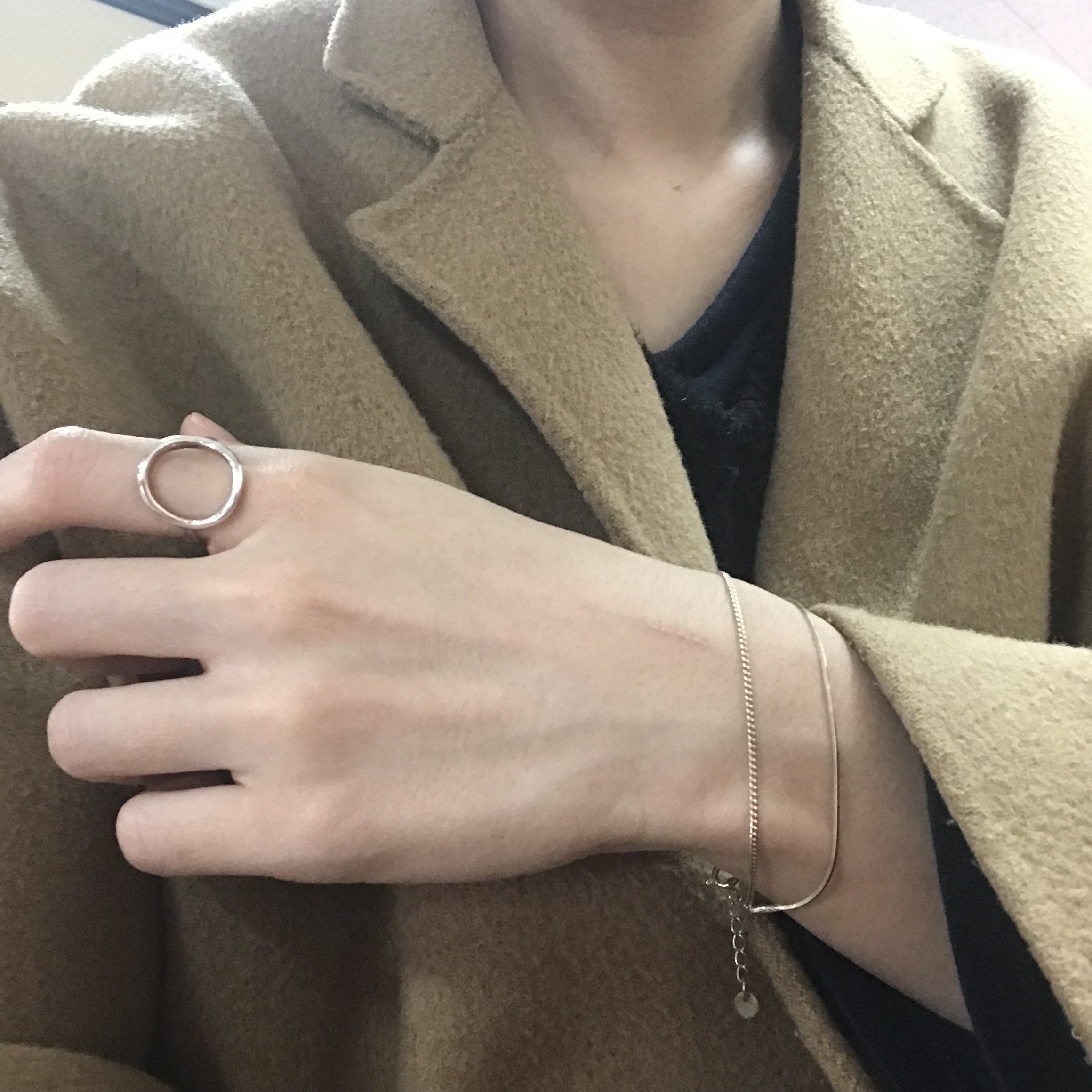 <b><p>925 silver Circle Ring Normal sty Unique</p></b><b><p>925 円形サークルリング ノーマルなスタイル ユニなアイテム 女性 30代 夏休み</p></b><br /><br /><p align='center'>