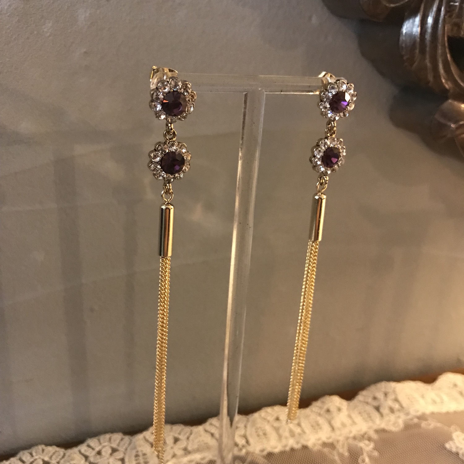 <b><p>Violet earring 8 species Alrgy preventn Woman</p></b><b><p>バイオレット イヤリング 8種 アレルギー対策 女性 紫</p></b><br /><br /><p align='center'>