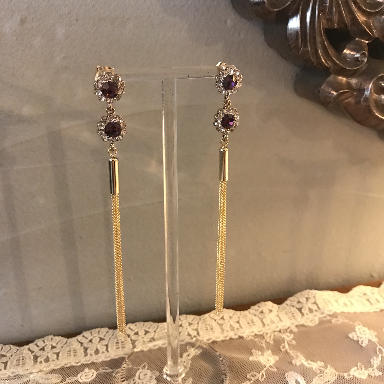 <b><p>Violet earring 8 species Alrgy preventn Woman</p></b><b><p>バイオレット イヤリング 8種 アレルギー対策 女性 紫</p></b><br /><br /><p align='center'>