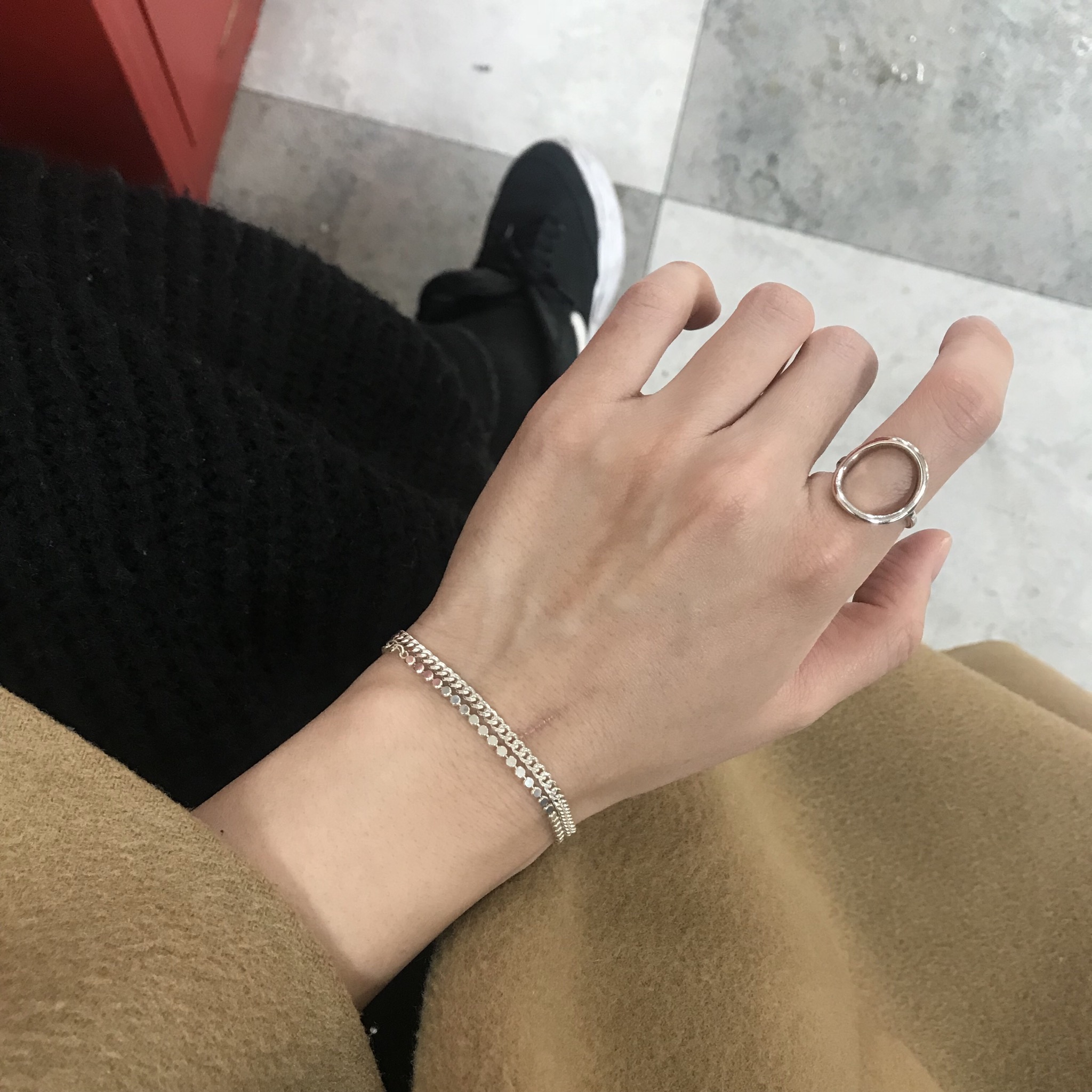 <b><p>925 silver Circle Ring Normal sty Unique</p></b><b><p>925 円形サークルリング ノーマルなスタイル ユニなアイテム 女性 30代 夏休み</p></b><br /><br /><p align='center'>