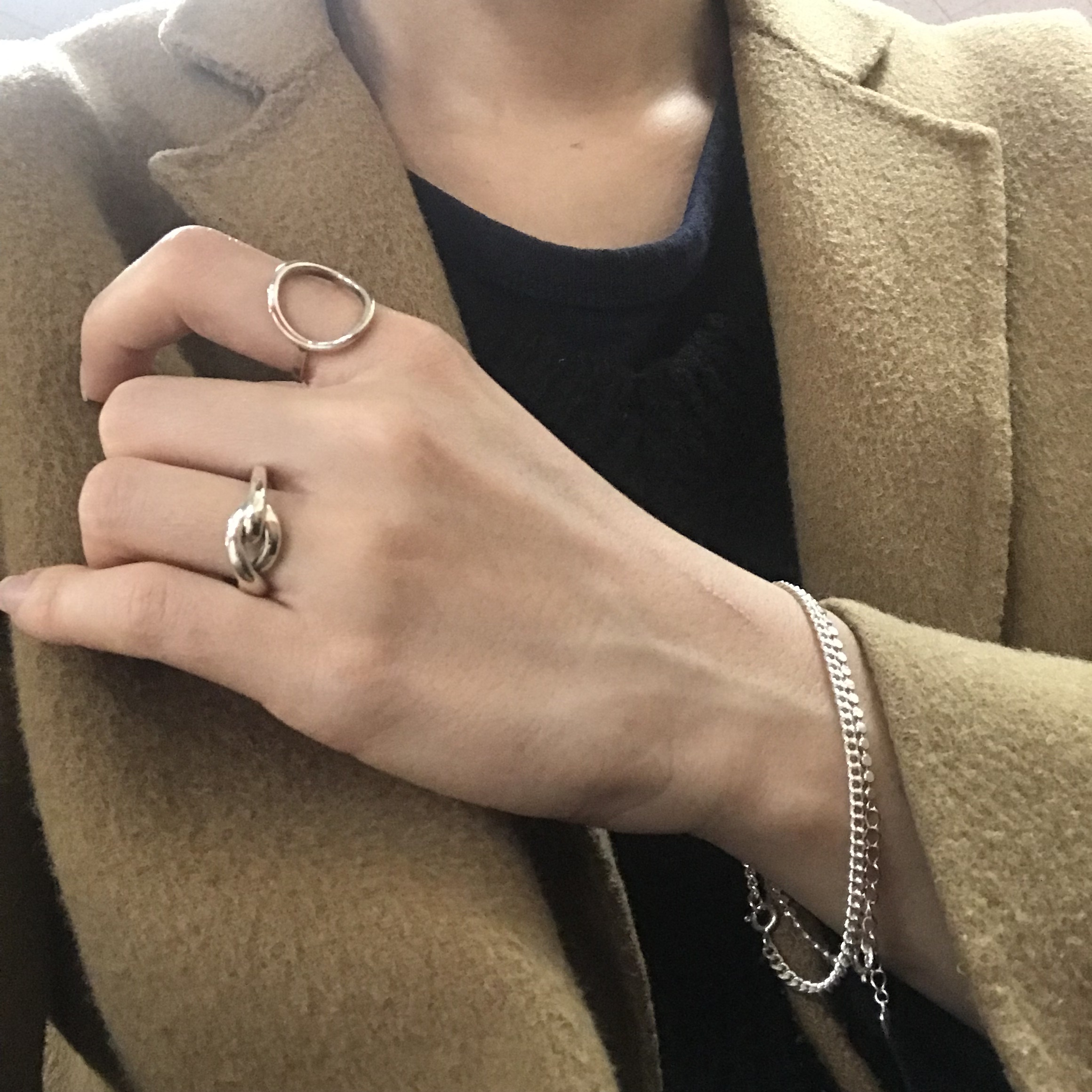 <b><p>925 silver Circle Ring Normal sty Unique</p></b><b><p>925 円形サークルリング ノーマルなスタイル ユニなアイテム 女性 30代 夏休み</p></b><br /><br /><p align='center'>