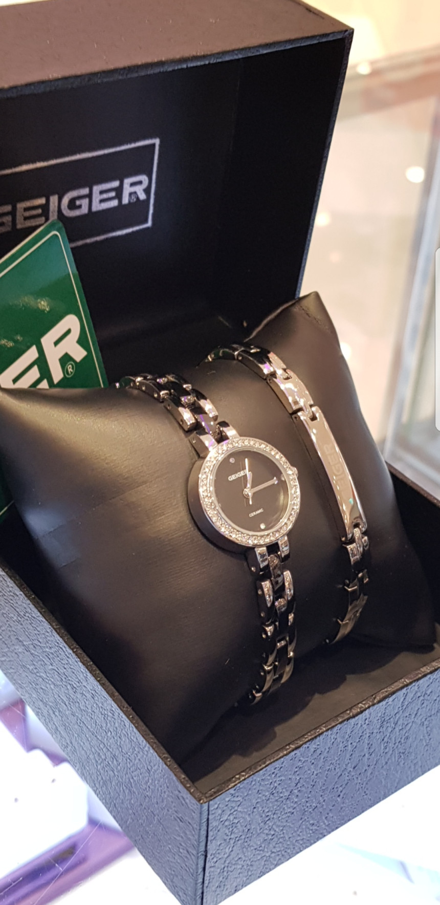 <b><p>Geiger Black camic Women's Watches rmanium</p></b><b><p>ガイガー ブラックセラミック レディース時計 ゲルマニウムブレスレット GE61165BS</p></b><br /><br /><p align='center'>