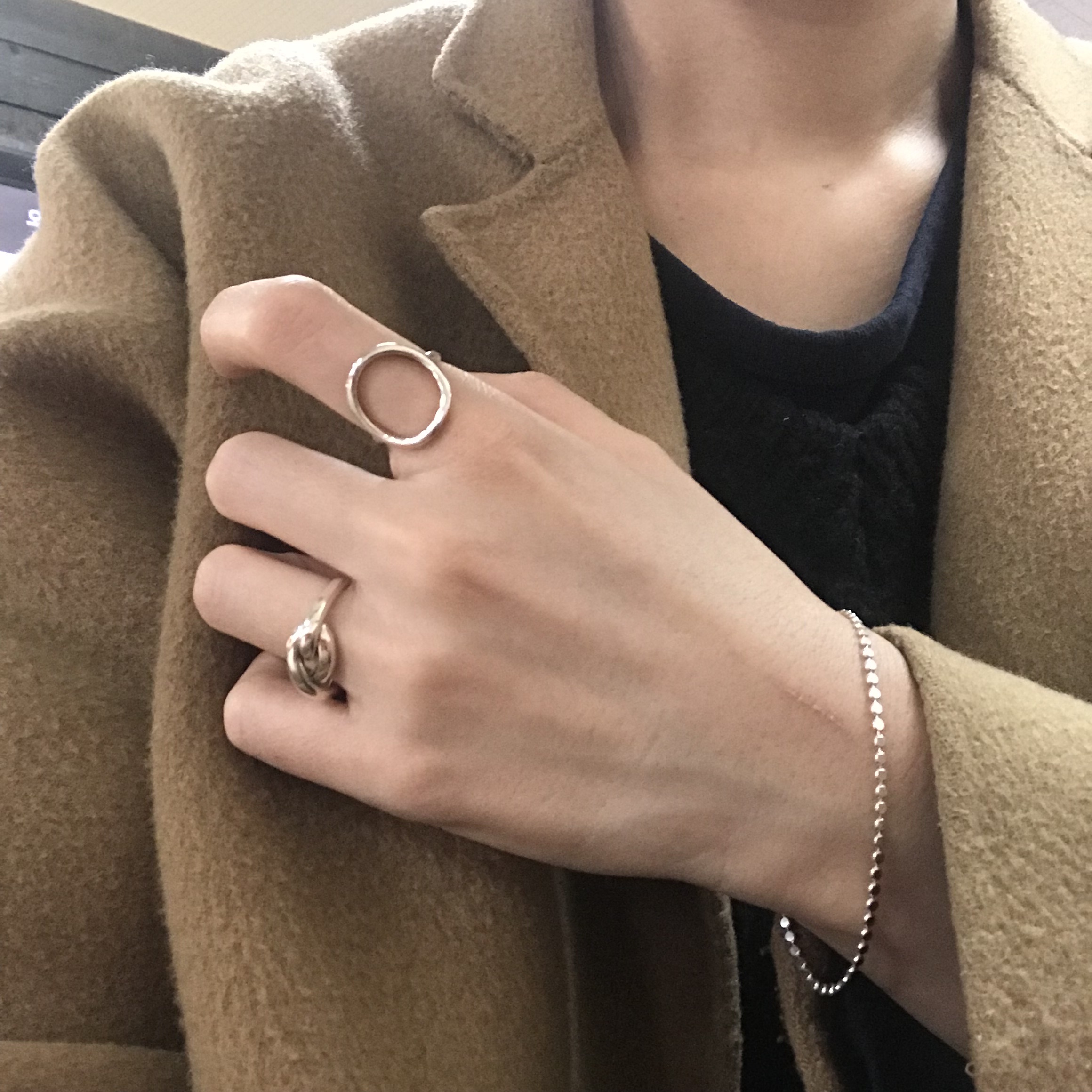 <b><p>925 silver Circle Ring Normal sty Unique</p></b><b><p>925 円形サークルリング ノーマルなスタイル ユニなアイテム 女性 30代 夏休み</p></b><br /><br /><p align='center'>