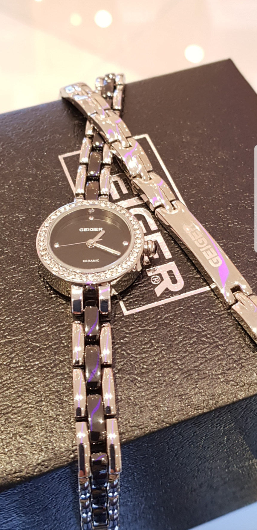 <b><p>Geiger Black camic Women's Watches rmanium</p></b><b><p>ガイガー ブラックセラミック レディース時計 ゲルマニウムブレスレット GE61165BS</p></b><br /><br /><p align='center'>