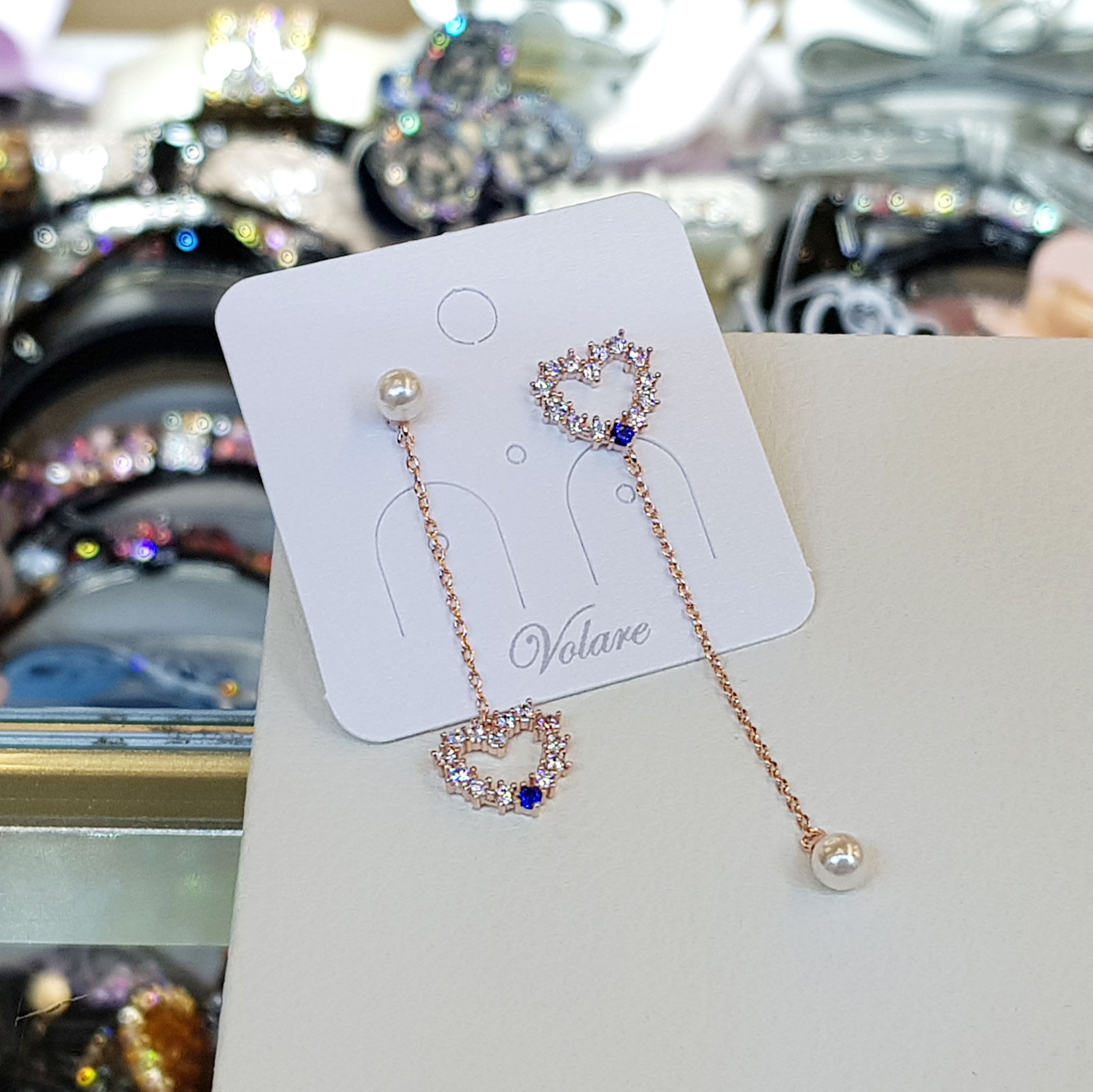 <b><p>Bollare Simple het pel erings SPE418 Lovy</p></b><b><p>ボラレ シンプルハートパールオンバルイヤリング SPE418 ラブリーなムード 可愛気性</p></b><br /><br /><p align='center'>