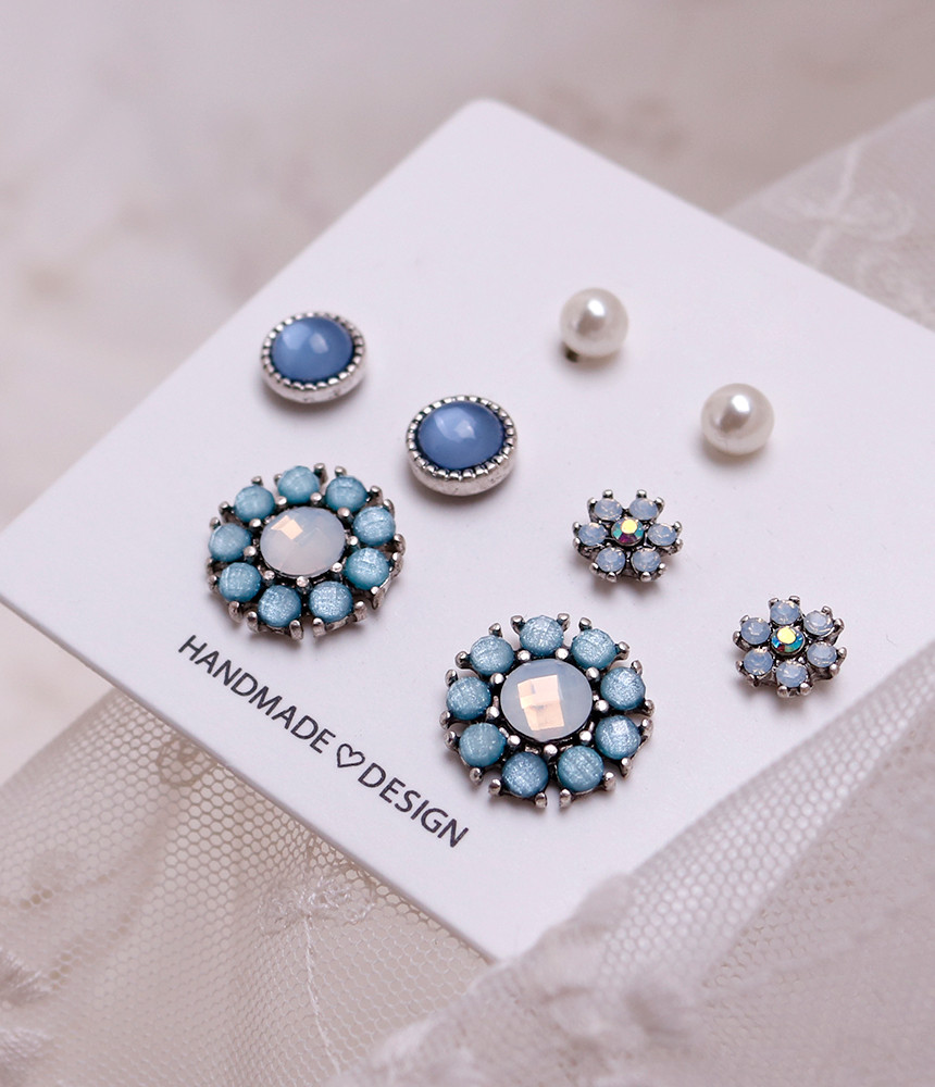 <b><p>Daikoji 8 eces Set earrings Full of love</p></b><b><p>デイ浩二 8ピース セットピアス 愛に満ち シンプルリ キュートなデザイン 生気溌剌</p></b><br /><br /><p align='center'>