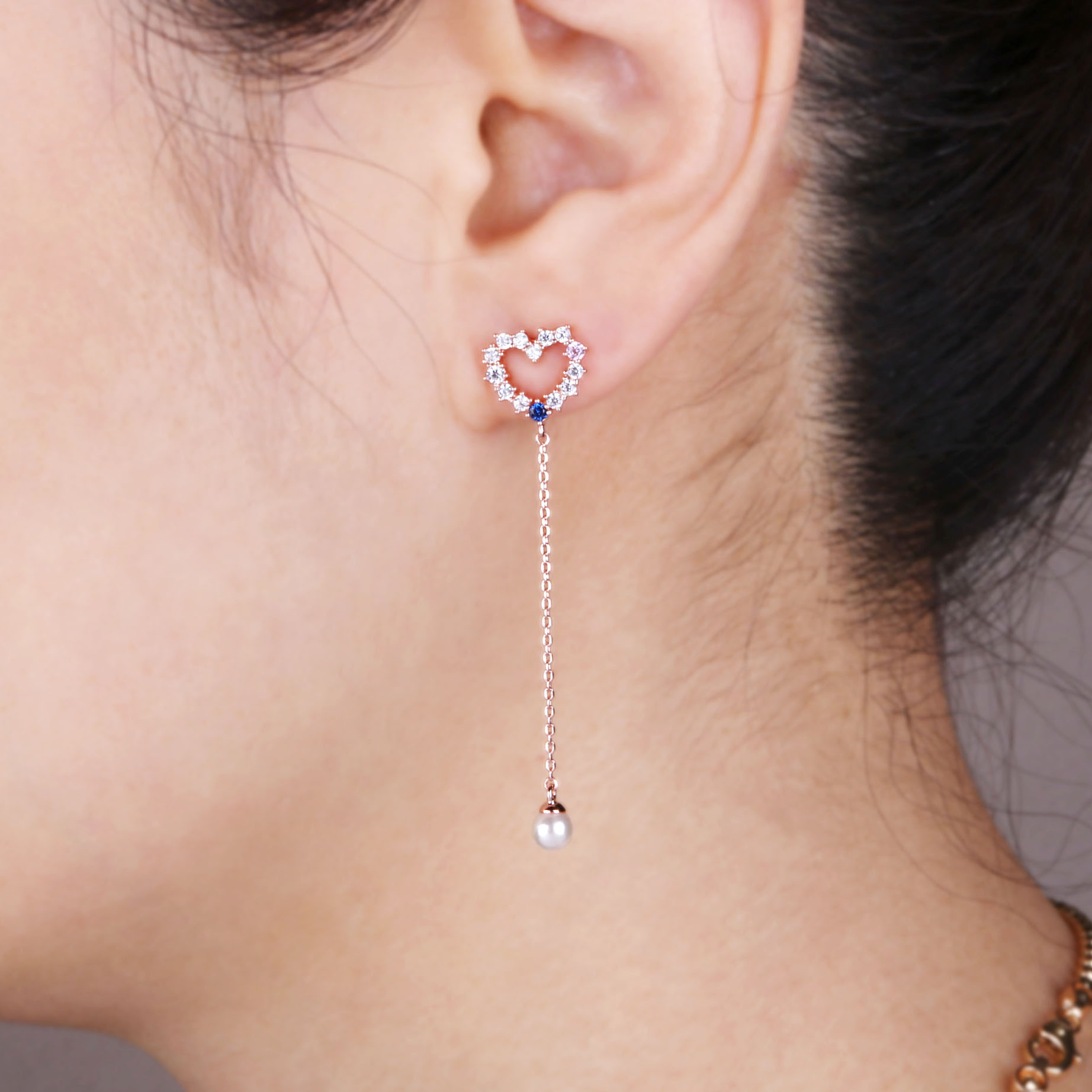 <b><p>Bollare Simple het pel erings SPE418 Lovy</p></b><b><p>ボラレ シンプルハートパールオンバルイヤリング SPE418 ラブリーなムード 可愛気性</p></b><br /><br /><p align='center'>