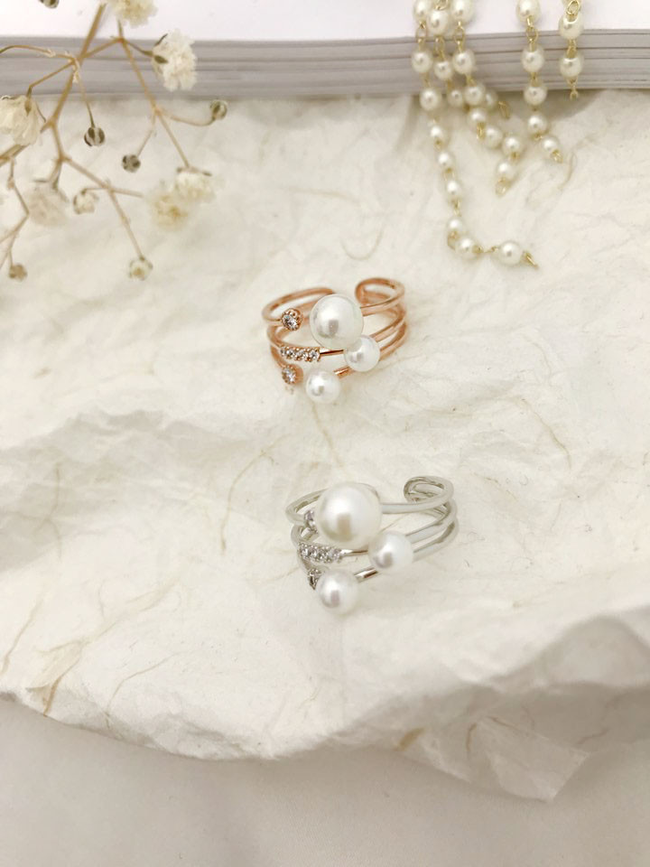 <b><p>Prl pnt All silver rg female Luxury roic</p></b><b><p>真珠 ポイント オールシルバー リング 女性 高級感 ロマンチック ゴド 女神スタイル</p></b><br /><br /><p align='center'>