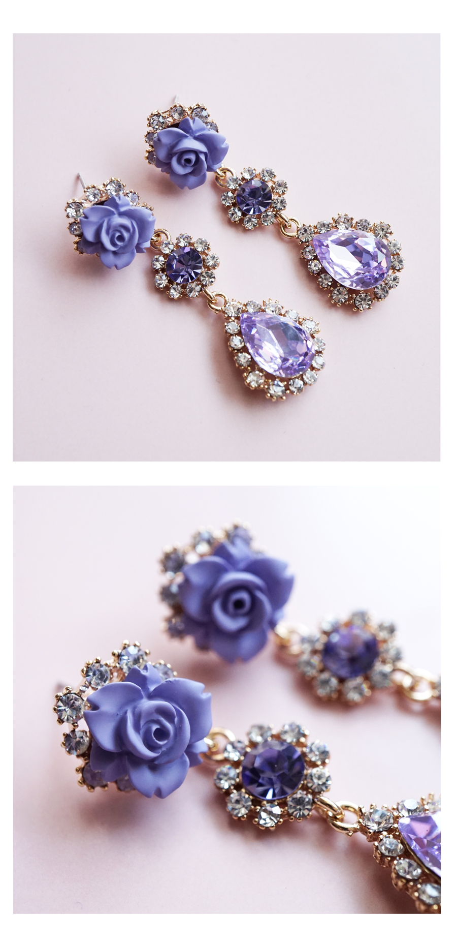 <b><p>Violet flower Drop Earrings Silv ea Bd Lo</p></b><b><p>バイオレット フラワー ドロップイヤリング ウンチム ボールド ロが キュービック</p></b><br /><br /><p align='center'>