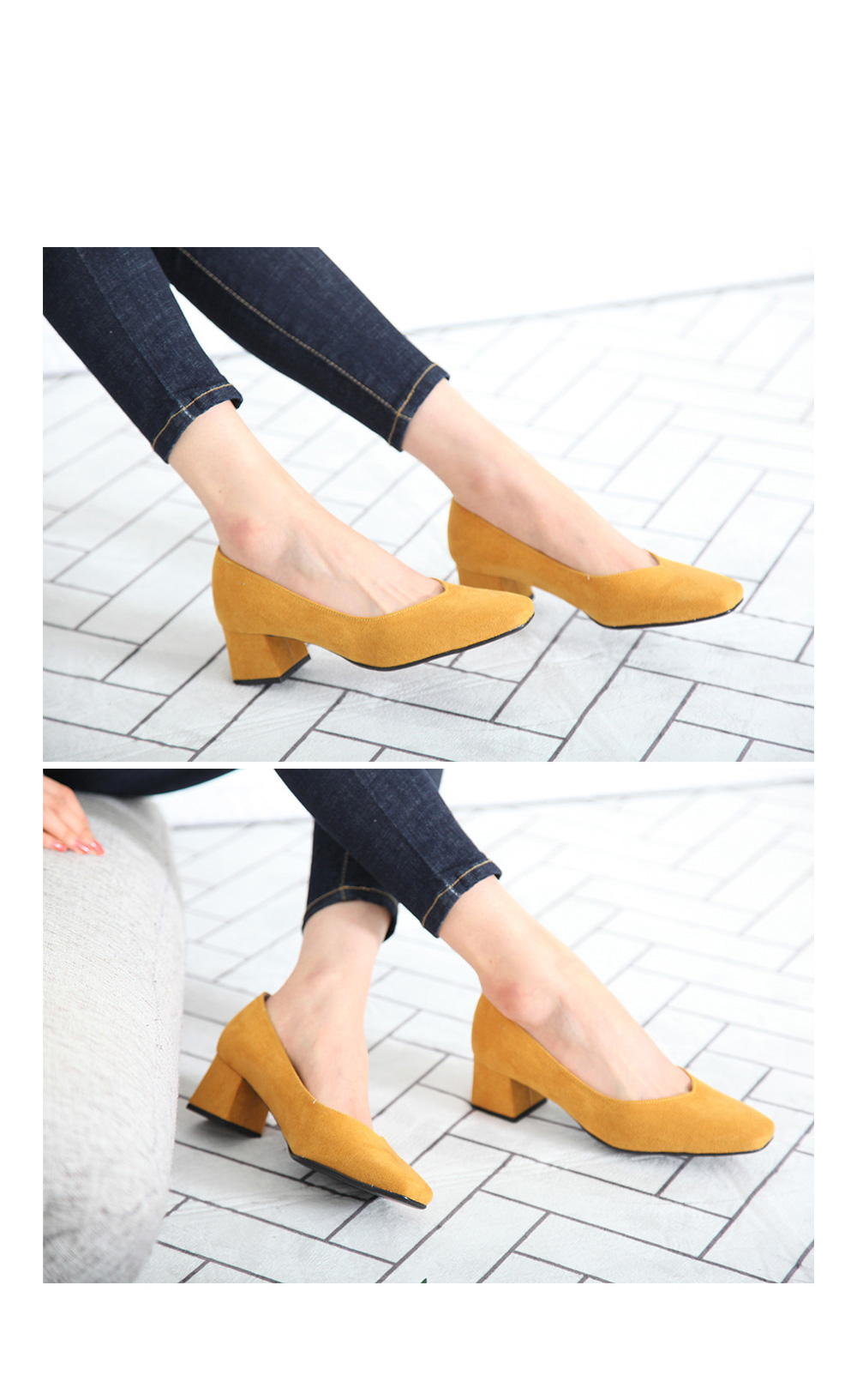 <b><p>Spring new arval Sque nose sde Middle Hill</p></b><b><p>春身上 正方形の鼻 スエード ミドルヒール パンプス 韓国語 7カラー 5cm 女性の靴</p></b><br /><br /><p align='center'>